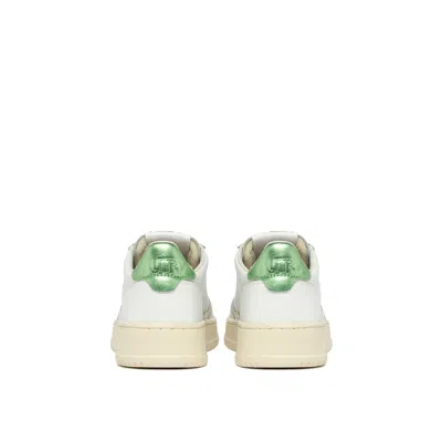 Autry White Leather Low Top Sneakers In White