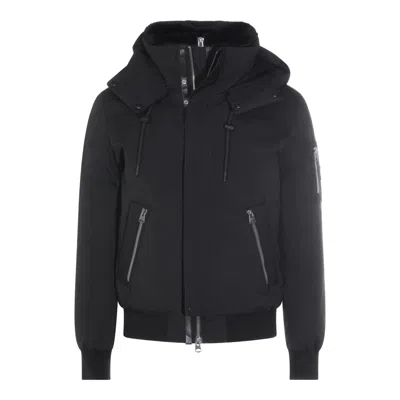 Mackage Quilted Hooded Jacket In Black