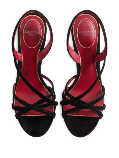 Valentino Fetishique 105 Velvet Slingback Sandal