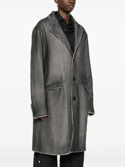Avant Toi Women Wool Single-breasted Coat In Gray