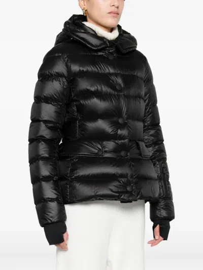 Moncler Grenoble Armoniques Button-up Down Jacket In Black