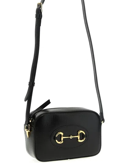 Gucci Horsebit 1955 Crossbody Bags Black In Black
