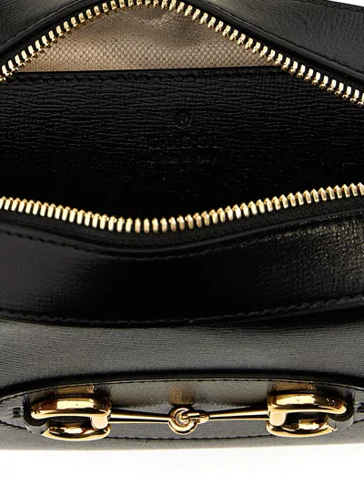 Gucci Horsebit 1955 Crossbody Bags Black In Black