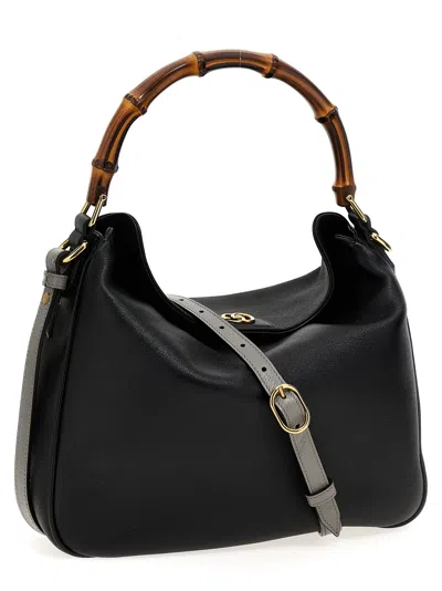 Gucci Diana` Large Shoulder Bag In Black