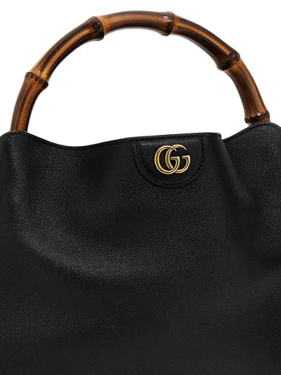Gucci Diana` Large Shoulder Bag In Black