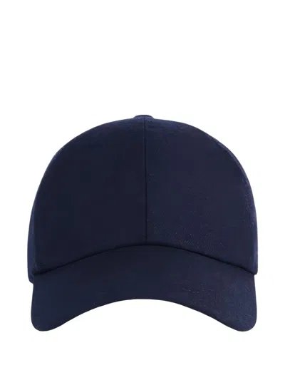 Fay Navy Blue Cotton Adjustable Hat