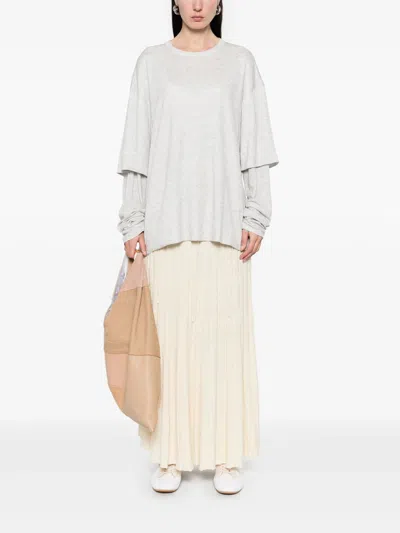 Aya Muse Ribbed Double Layer T-shirt Clothing