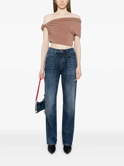 Aya Muse Straight Jeans With Buckle Clothing