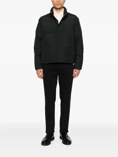 Laminar High-neck Quilted Jacket Clothing In Black