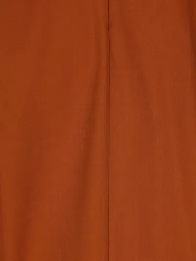 Saint Laurent High-neck Satin Top In Burgundy