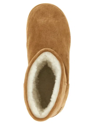 Balenciaga Suede Ankle Boots Round Toe In Brown