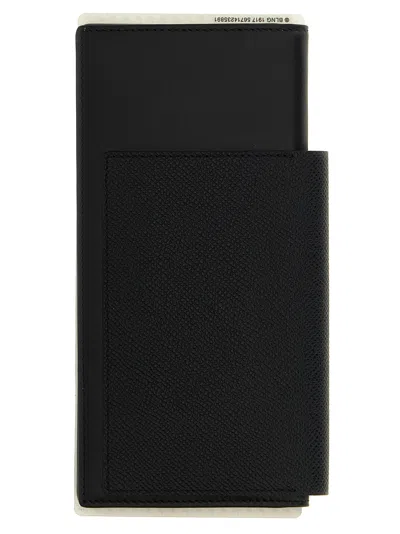 Balenciaga Passport Matte Soft Leather Phone Holder In Black