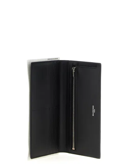 Balenciaga Passport Matte Soft Leather Phone Holder In Black