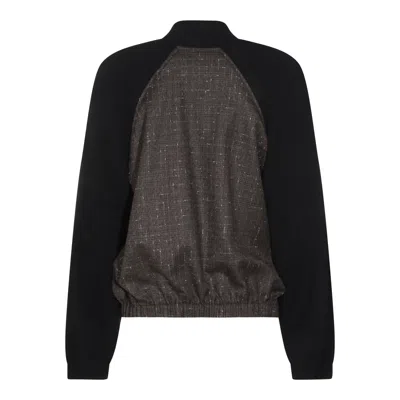 Fabiana Filippi Button Detail Long Sleeve Jacket In Black