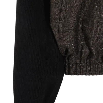Fabiana Filippi Button Detail Long Sleeve Jacket In Black