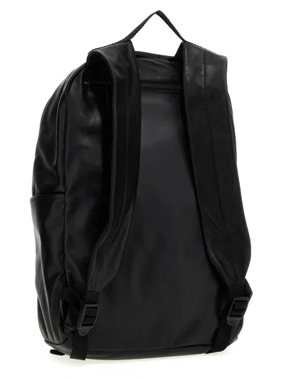 Balenciaga Smooth Lambskin Backpack With Front Logo In Pattern