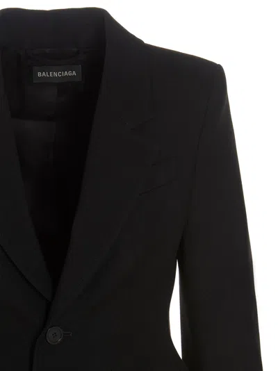 Balenciaga Women's Wool Blazer In Black