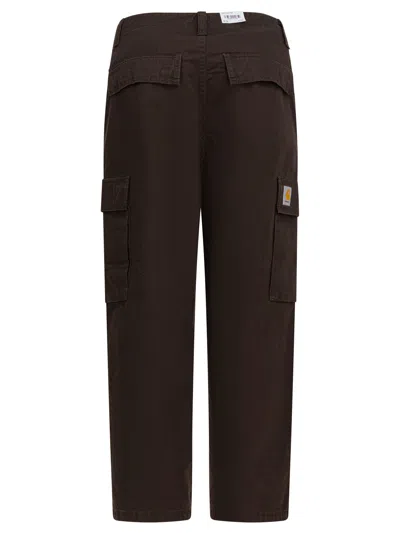 Carhartt Wip Chocolate Canvas Kade Cargo Pant In Brown