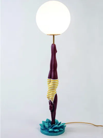 Seletti Lady Diver Table Lamp In Multi