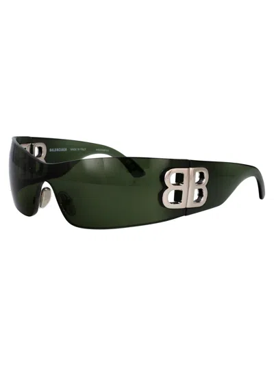 Balenciaga Mask Sunglasses Bb0359 S 006 In Green