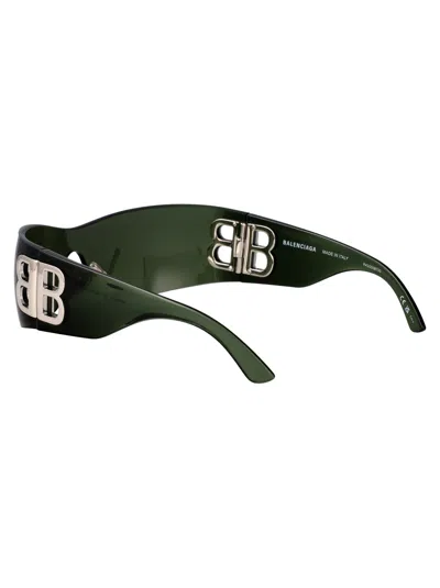 Balenciaga Mask Sunglasses Bb0359 S 006 In Green