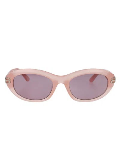 Balenciaga Round Sunglasses Bb0434 Sk 003 In Gold