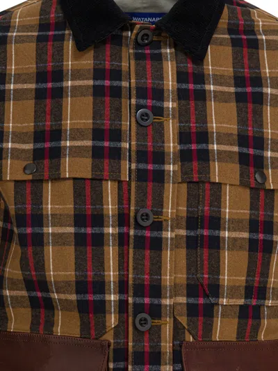 Junya Watanabe Lightweight Check Jacket Jackets And Coats Brown In Brown