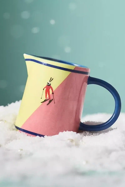 Anthropologie Après Ski Handpainted Stoneware Creamer In Multi