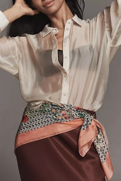 Maeve Floral Silk Scarf In Multi