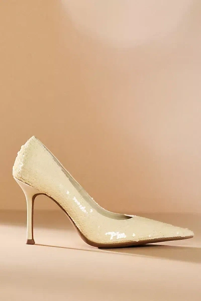 Jeffrey Campbell Risk Sequin Pointed Toe Pump In Blue