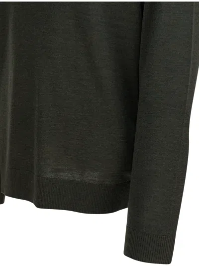 Vince Merino Wool Polo Shirt Polo Shirts Grey In Gray