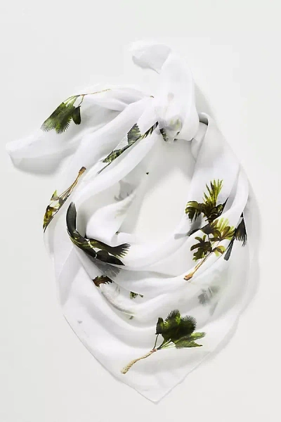 Celandine Large Printed Silk Scarf In Multi