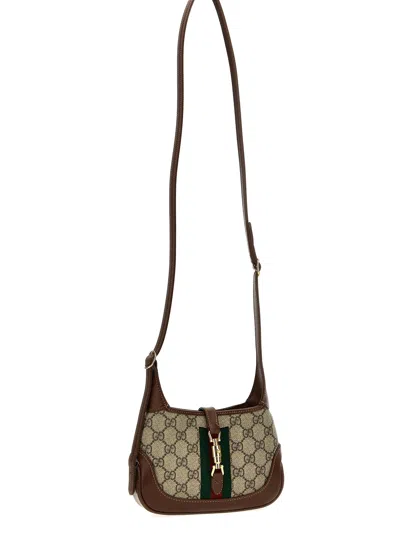 Gucci Mini Jackie 1961 Hand Bags Brown In Brown