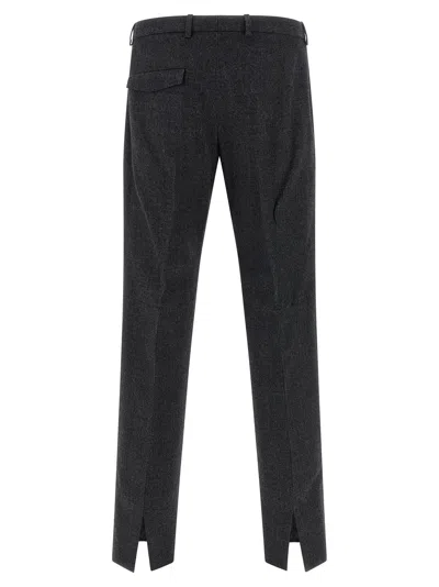 Gucci Grey Wool Pants In Black