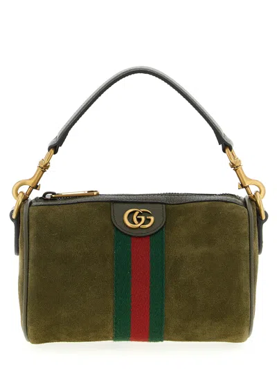 Gucci Mini Handbag Featuring Top Handle In Green