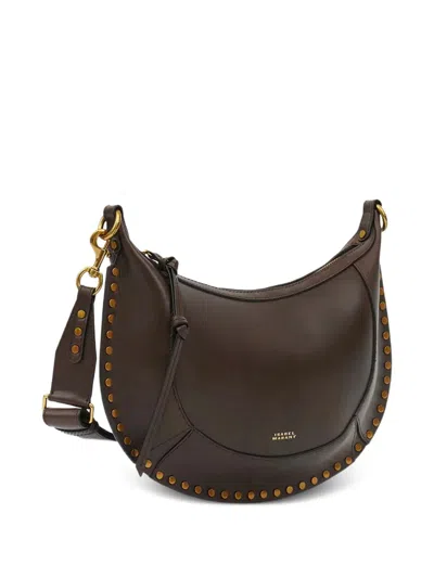 Isabel Marant Oskan Moon Shoulder Bag In Brown