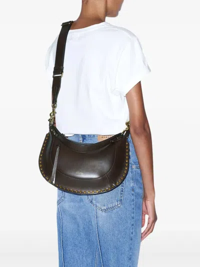 Isabel Marant Oskan Moon Shoulder Bag In Brown