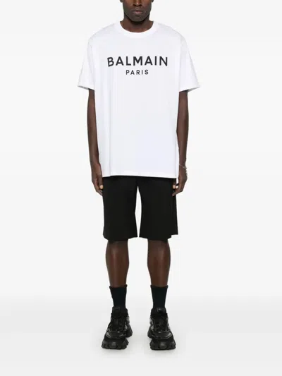 Balmain Printed T-shirt - Straight Fit In Black