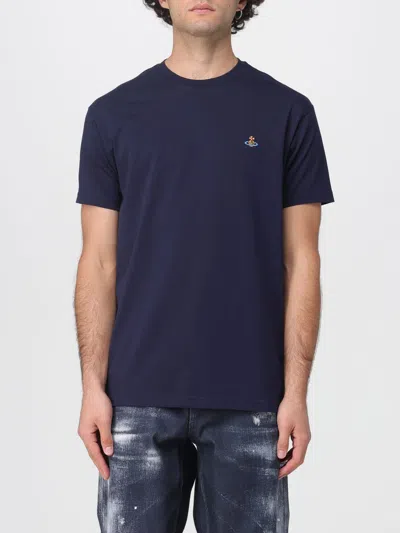 Vivienne Westwood T-shirt  Men Color Navy In Blue