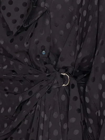 Isabel Marant D-ring Detail Wrap Dress With Knotted Belt In Purple