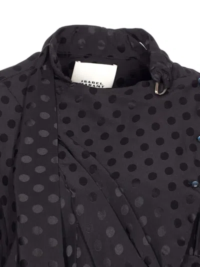 Isabel Marant D-ring Detail Wrap Dress With Knotted Belt In Purple