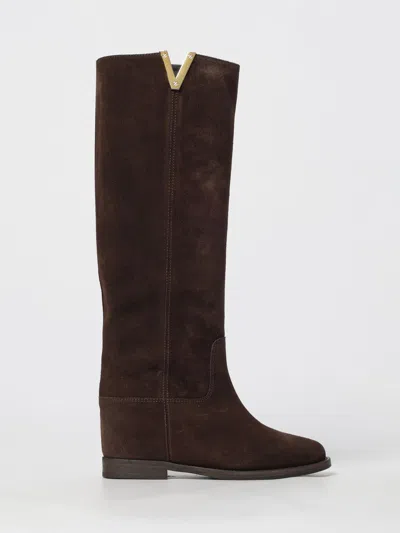 Via Roma 15 V-shaped Boot In Animal Print