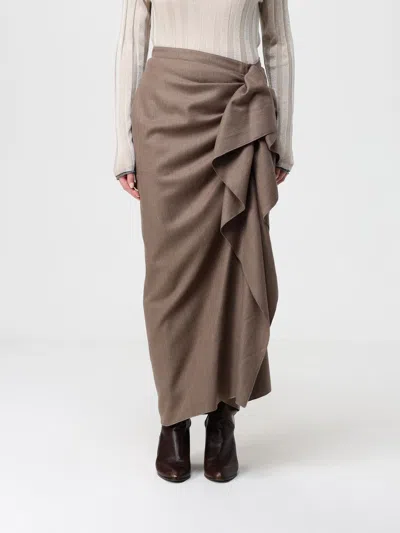 Fabiana Filippi Skirt  Woman Color Beige In Neutral