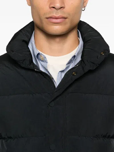 Maison Kitsuné Quilted Lightweight Puffer Jacket Clothing In Black