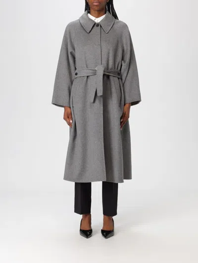 Paltò Coat  Woman Color Grey In Gold