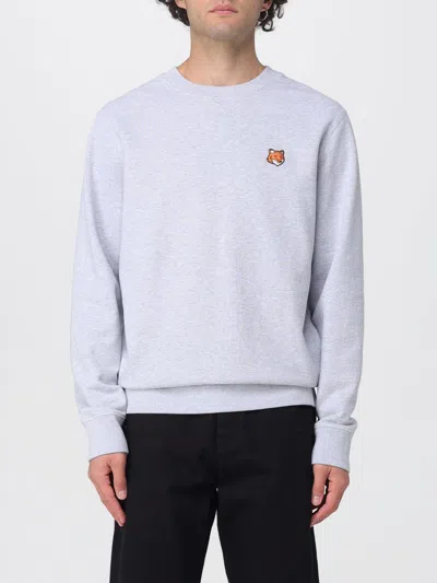 Maison Kitsuné Gray Fox Head Patch Regular Sweatshirt In Gray
