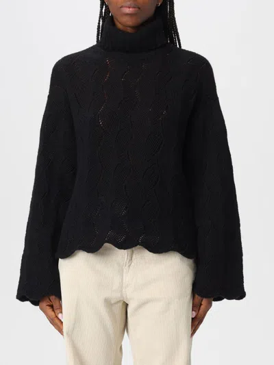 Twinset Black Knitted Sweater In Black