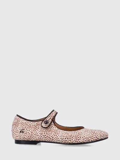 Bonpoint Ella Leopard-print Calf Hair Mary Jane Flats In Neutral