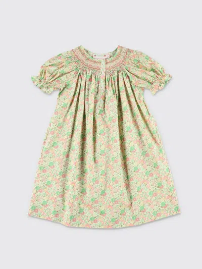 Bonpoint Jarah Smocked Liberty Floral Girls Dress In Multi