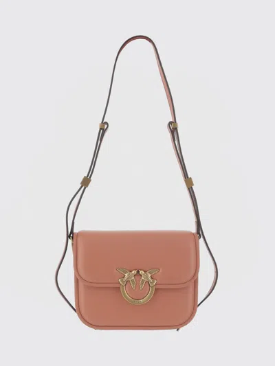 Pinko Love Box Shoulder Bag In Burgundy